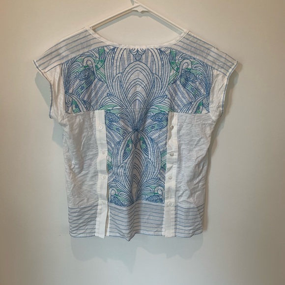 Akemi + Kin Sienna Embroidered Top Anthropologie - Picture 7 of 10